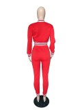 Fashion Letter Print Long Sleeve Pants Suit WUM-21011