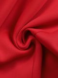 V Neck Off Shoulder Puffy Mini Dress AIL-309