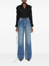 High Waist Straight Jeans WXHY-XHY4009