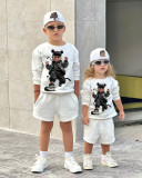 Kids Print Long Sleeve Sweatshirt Pants 2 Piece Set GYAY-8120