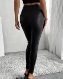 Solid Color High Waisted Skinny Pants GFMA-2610