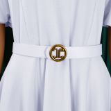 Plus Size Bubble Sleeve Midi Dress GMLF-3320