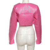 Solid Color Cardigan Tops Coat XEF-K24C53507
