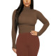 Half High Neck Long Sleeve Bottom Top GZJF-2591
