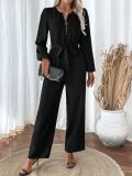 Long Sleeve Zipper Straight Jumpsuit GWDS-241211