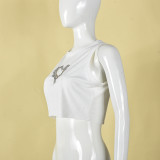 Hollow Out Hot Drill Tank Tops GFRT-9888THD