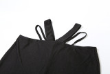 Sexy Wrap Chest Tops And Pants Suit GZJQ-R24S57228