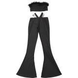 Sexy Wrap Chest Tops And Pants Suit GZJQ-R24S57228
