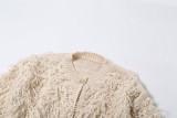 Knitted Tassel Woolen Jacket GZJQ-W24L54752