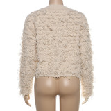 Knitted Tassel Woolen Jacket GZJQ-W24L54752
