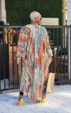 Chiffon Cardigan Long Jacket Poncho OLYF-6172
