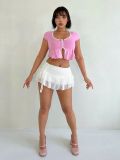 Lace Sexy Solid Color Cake Skirt ANDF-2502