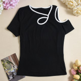 Hollow Out Off Shoulder Tops GNZD-060047TBD