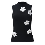 Sexy O Neck Sleeveless Tank Tops GNZD-51583TBD