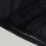 Sexy V Neck Lace Crop Tops GNZD-51552TBD