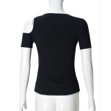 Hollow Out Off Shoulder Tops GNZD-060047TBD
