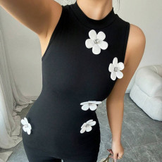 Sexy O Neck Sleeveless Tank Tops GNZD-51583TBD