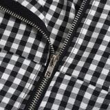 Plaid Print Sleeveless Backless Jumpsuit GNZD-51580JHD