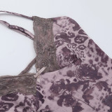 Sexy Lace Leopard Print Camisole Tank Top FL-XY24666MHO