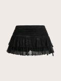 Lace Sexy Solid Color Cake Skirt ANDF-2502