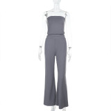 Sexy Wrap Chest Tops Casual Two Piece Pants Set FL-YJ25008PFO