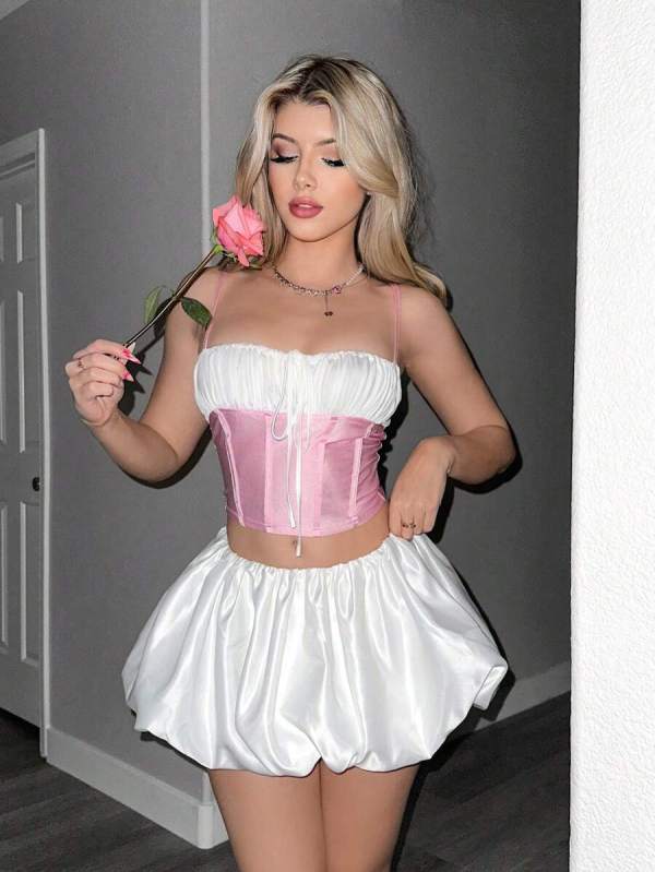 Sexy Solid Color A-line Puffy Skirt ANDF-2501