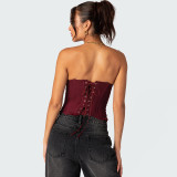 Lace Sexy Tube Top Backless Tops GNZD-51462THD