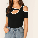 Hollow Out Off Shoulder Tops GNZD-060047TBD