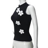 Sexy O Neck Sleeveless Tank Tops GNZD-51583TBD
