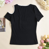 Hollow Out Off Shoulder Tops GNZD-060047TBD
