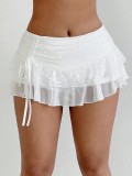 Lace Sexy Solid Color Cake Skirt ANDF-2502