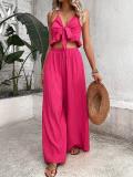 Sexy Sling Wrap Chest Tie Up Loose Pants Suit BS-1390