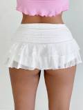 Lace Sexy Solid Color Cake Skirt ANDF-2502