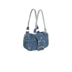 Metallic Pentagram Shoulder Cowboy Tote Bag GMWF-69568