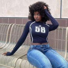 Tight Printed Long Sleeve T-Shirt GNZD-51538THD