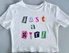 Printed Short T-Shirt Top HMYI-23847