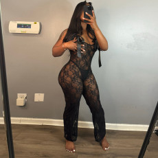 Lace Sleeveless Sexy Sling Jumpsuit YNSF-2680