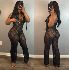Lace Sleeveless Sexy Sling Jumpsuit YNSF-2680