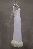 Fashion Sleeveless Solid Color Tassel Maxi Dress GLYK-LX0104