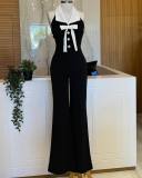 Patchwork Long Sleeve Sport Jumpsuit OSM-4469