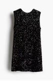 Sequin Lace-Up Bow Mini Dress GLYK-LX0120