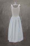 Sleeveless Mesh Vest Patchwork False Two Piece Dress GLYK-LX063