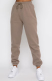Plus Size Solid Color Padded Long Sleeve Casual Pants Set SSNF-211022