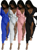 Long Sleeve Lace Beach Bikini Sunscreen Cover Up OD-8730