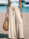 Solid Color Loose Wide Leg Pants GCNF-5799