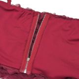 Sexy Solid Color Sling Top And Skirt 2 Piece Set BY-7240