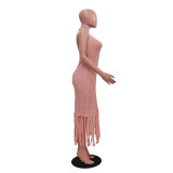 Casual Knits Tassel Beach Maxi Dress TR-1324