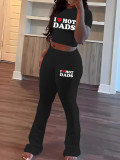 Print Short Sleeve T Shirt Pants 2 Piece Set GCNF-8787