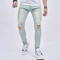 Men's Casual Holes Washed Tight Jeans GWBM-116
