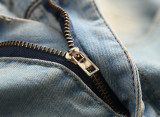 Men's Washed Holes Solid Jeans GBBF-116